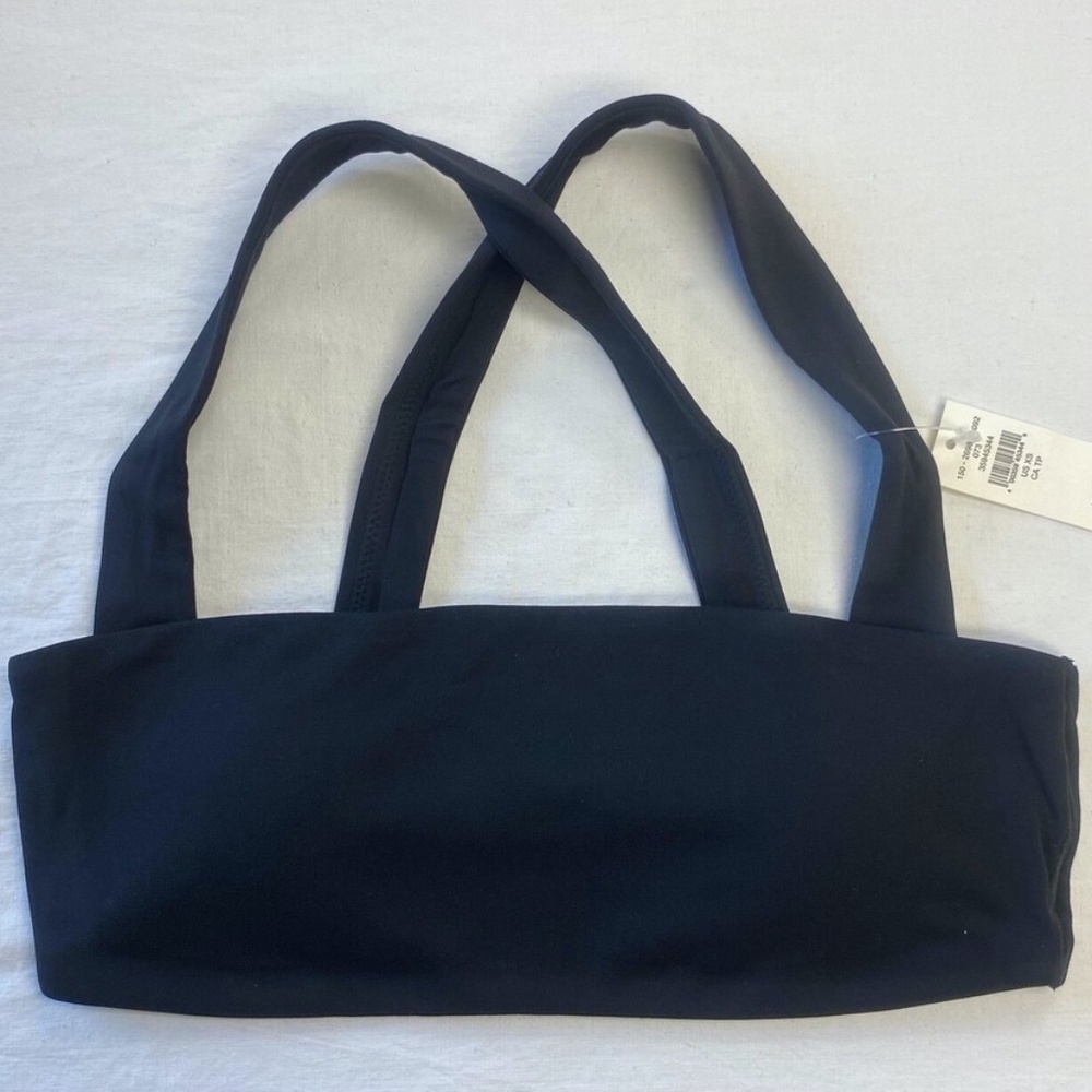 NWT OFFLINE by Aerie Real Me Xtra Square Neck Sports Bra - True Black - XS